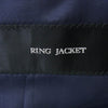 RING JACKET リングジャケット RT051F63X リングヂャケット 本切羽 サイドベンツ 段返り3B ウール 紺ブレザー テーラードジャケット ネイビー系 44【中古】