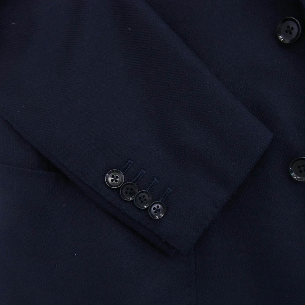 RING JACKET リングジャケット RT051F63X リングヂャケット 本切羽 サイドベンツ 段返り3B ウール 紺ブレザー テーラードジャケット ネイビー系 44【中古】