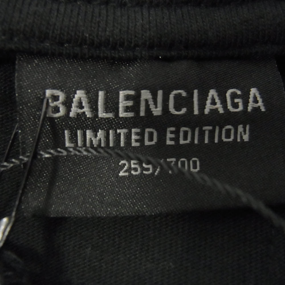 BALENCIAGA バレンシアガ 24SS 781245 TQVA1 LIMITED EDITION ARCHIVE SERIES CONNECTED リミテッドエディション アーカイブシリーズ コネクテッド プリント 長袖 Tシャツ ブラック系 S【極上美品】【中古】