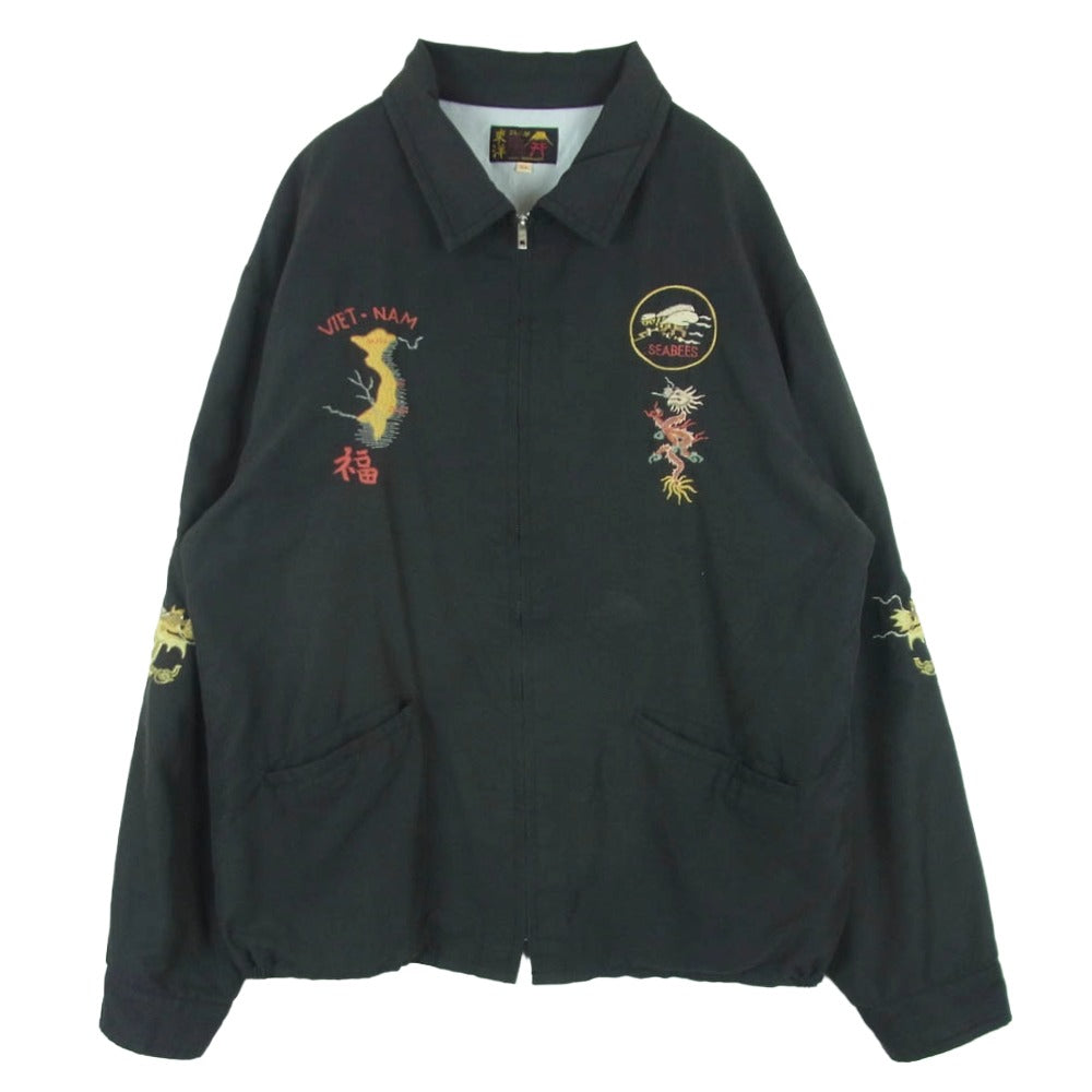 TAILOR TOYO テイラー東洋 TT15276 Early 1960s Style Cotton Rayon Vietnam Jacket VIET-NAM TIGER AGING MODEL ベトジャン ジャケット グレー系 XL【中古】