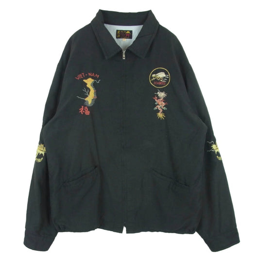 TAILOR TOYO テイラー東洋 TT15276 Early 1960s Style Cotton Rayon Vietnam Jacket VIET-NAM TIGER AGING MODEL ベトジャン ジャケット グレー系 XL【中古】
