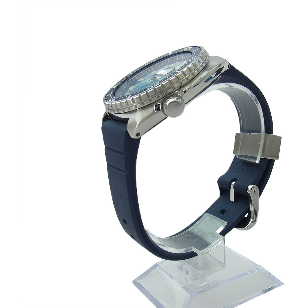 SEIKO セイコー SBDY137 プロスペックス Diver Scuba JAWS ジョーズ 50周年記念 限定モデル 世界限定5,000本 時計 ネイビー系 ライトブルー系【極上美品】【中古】