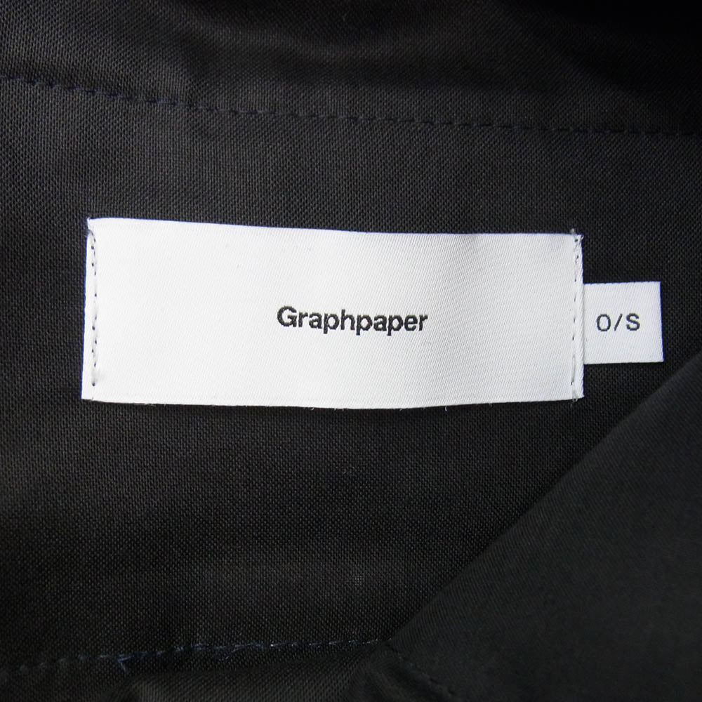 GRAPHPAPER グラフペーパー 24SS GM241-40172B Scale Off Wool Slim Chef Patns スケールオフ ウール スリムフィット シェフパンツ ダークネイビー系 O/S【美品】【中古】