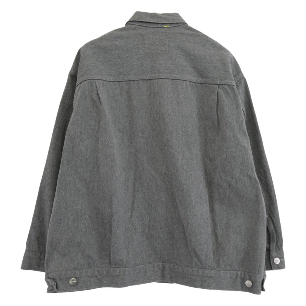 GRAPHPAPER グラフペーパー 23SS GU231-30114B Colorfast Denim Jacket カラーファスト デニムジャケット グレー系 1【美品】【中古】