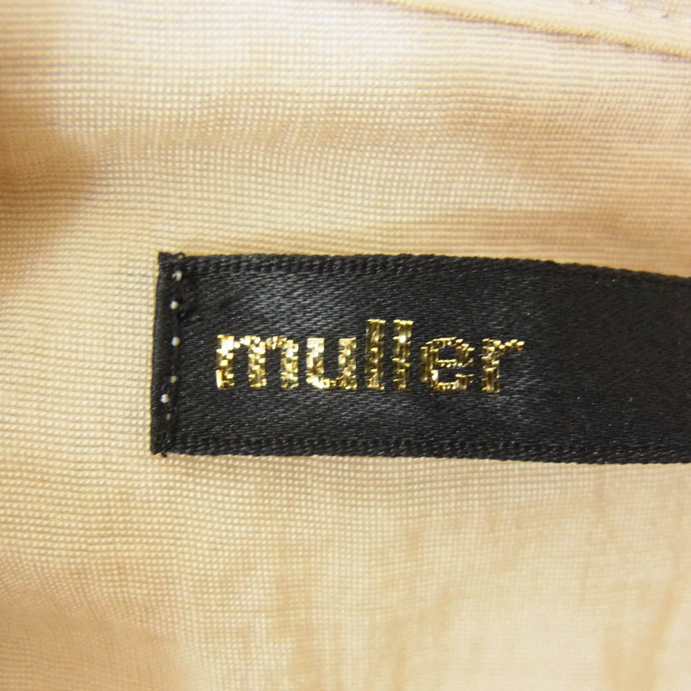 ミュラーオブヨシオクボ MLS22209SP シースルー ブランチ 長袖 シャツ ベージュ系 38【中古】