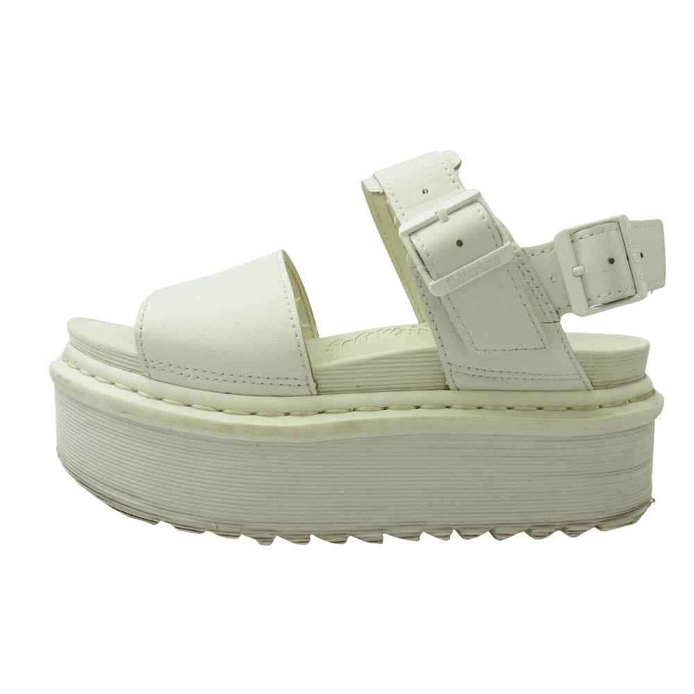 Dr.Martens ドクターマーチン AW006 VOSS QUAD SH 02 X シャークソール 厚底 レザー サンダル ホワイト系 UK3【中古】