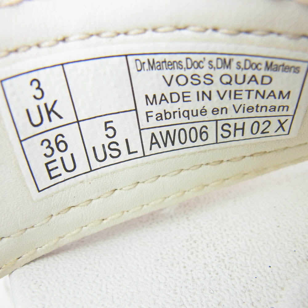 Dr.Martens ドクターマーチン AW006 VOSS QUAD SH 02 X シャークソール 厚底 レザー サンダル ホワイト系 UK3【中古】