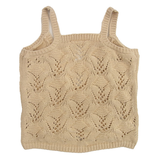 ビューティーアンドユース 6 ROKU ロク LILY YARN SUKASHI KNIT リリヤーン 透かし ニット プルオーバー ベージュ系【中古】