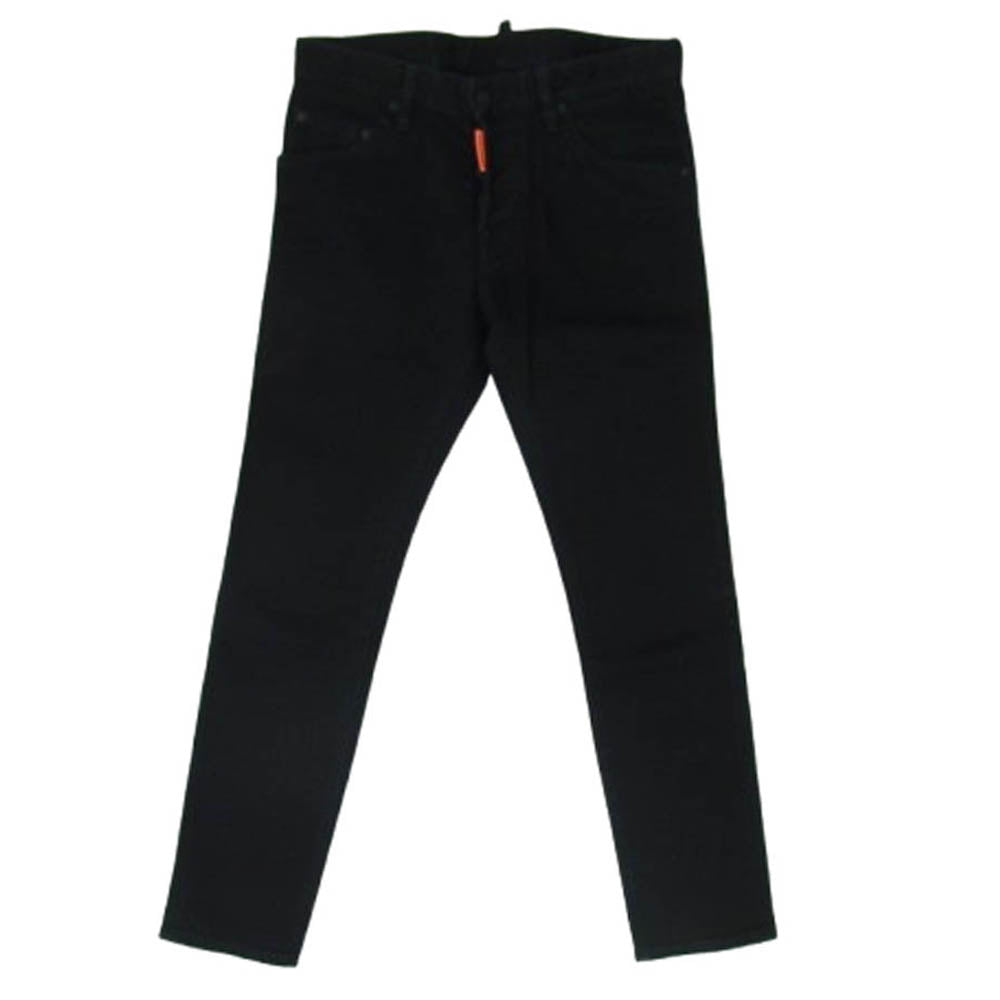DSQUARED2 ディースクエアード S78LB0036 SKATER BLACK JEAN スケーター ブラック スリムフィット スキニー デニムパンツ ジーンズ ブラック系 46【中古】