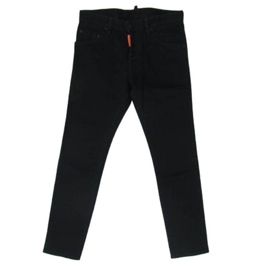 DSQUARED2 ディースクエアード S78LB0036 SKATER BLACK JEAN スケーター ブラック スリムフィット スキニー デニムパンツ ジーンズ ブラック系 46【中古】