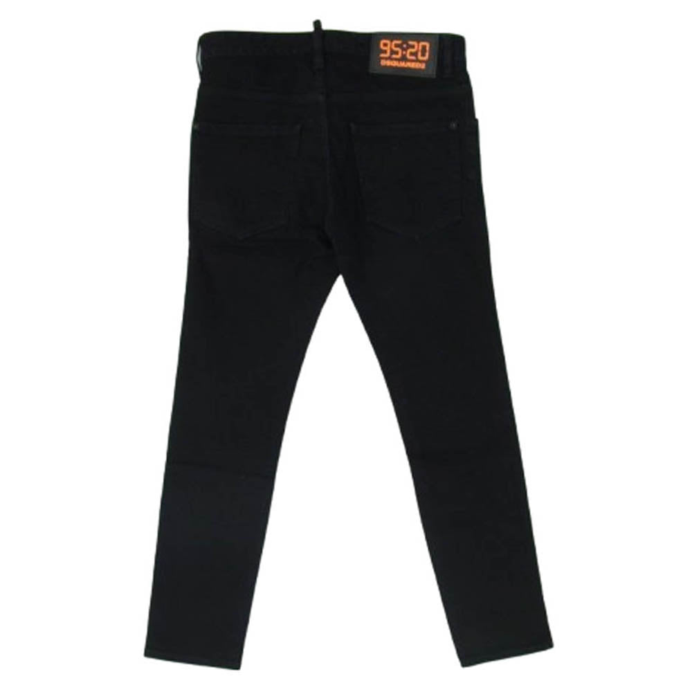 DSQUARED2 ディースクエアード S78LB0036 SKATER BLACK JEAN スケーター ブラック スリムフィット スキニー デニムパンツ ジーンズ ブラック系 46【中古】