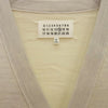 MAISON MARGIELA メゾンマルジェラ 16SS S50HA0619 四つタグ 前身切替 Vネック コントラスト バイカラー ニット カーディガン グレー系 オフホワイト系 S【中古】