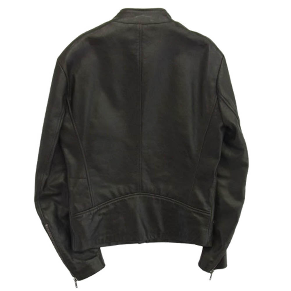 MAISON MARTIN MARGIELA メゾンマルタンマルジェラ 11AW S50AM0147 マルタン期 14ライン 八の字 レザー ライダースジャケット ブラック系 44【中古】