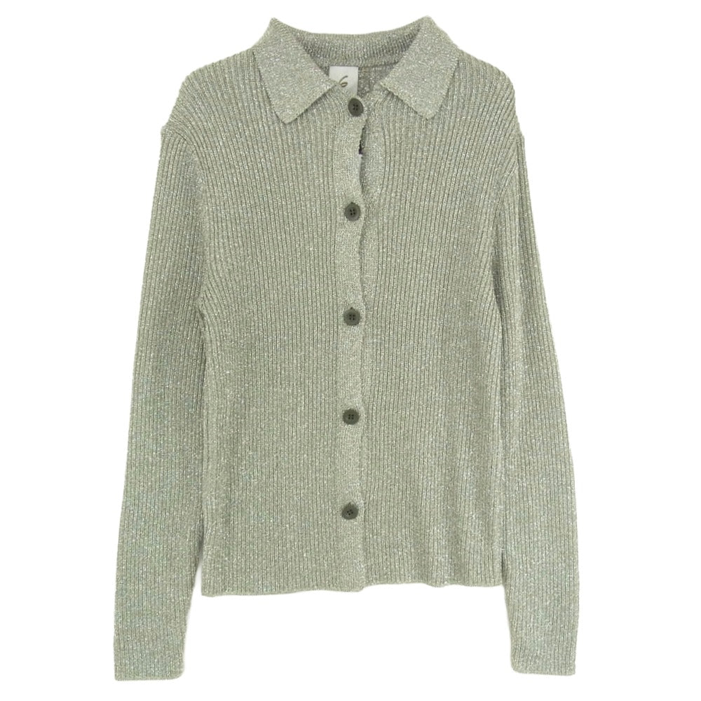 ロクビューティアンドユース RIB SHIRT CARDIGAN リブシャツ カーディガン グリーン系【中古】