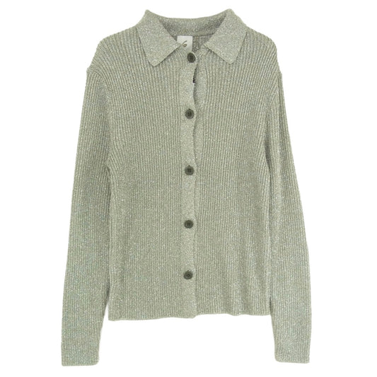 ロクビューティアンドユース RIB SHIRT CARDIGAN リブシャツ カーディガン グリーン系【中古】