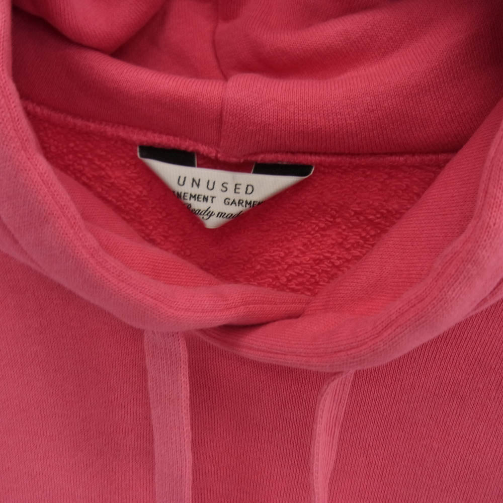 UNUSED アンユーズド Sweat Hoodie スウェット フーディ プルオーバー パーカー ピンク系 3【美品】【中古】