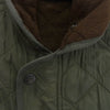 Barbour バブアー ハイネック キルティングベスト モスグリーン系 M【中古】