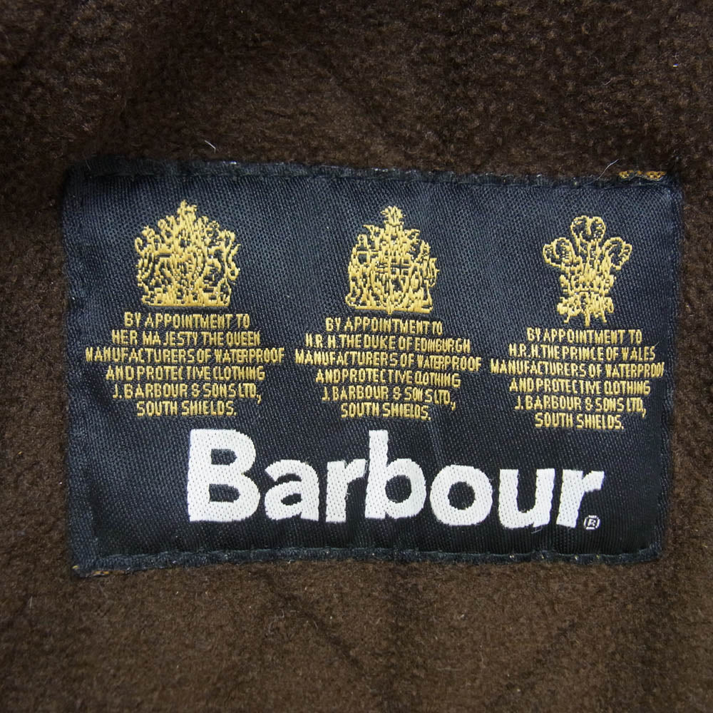 Barbour バブアー ハイネック キルティングベスト モスグリーン系 M【中古】