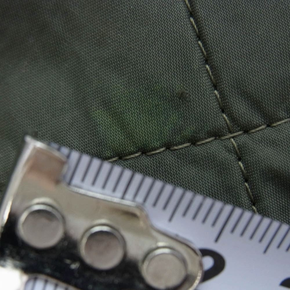 Barbour バブアー ハイネック キルティングベスト モスグリーン系 M【中古】