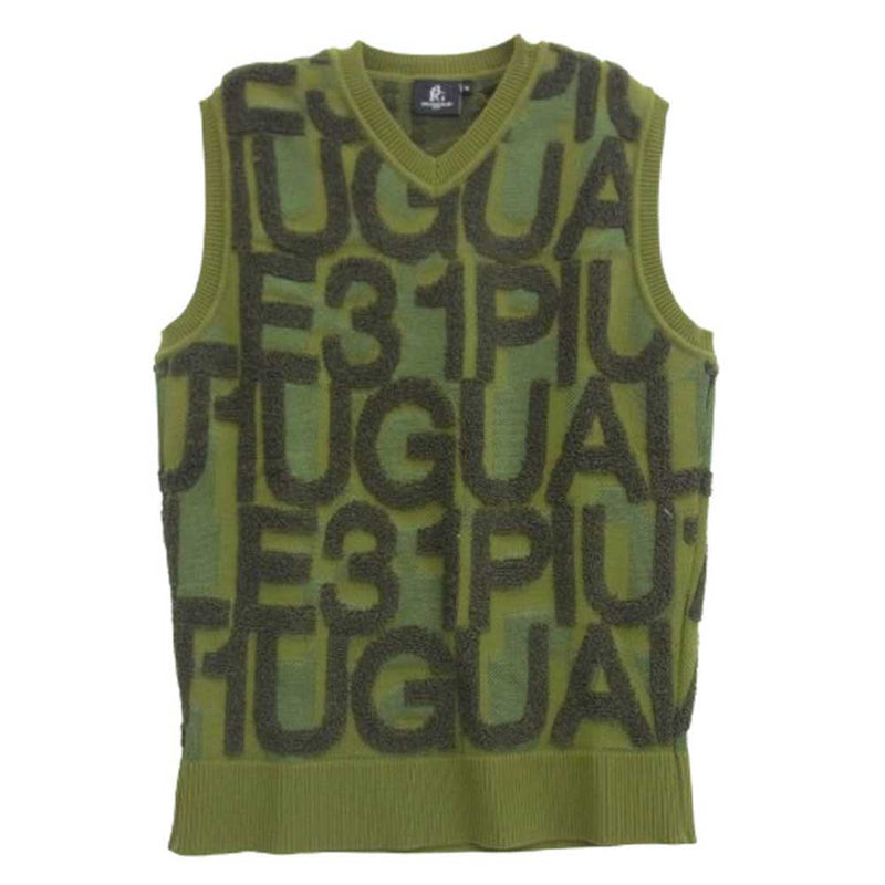 美品ウノピュウノウグァーレトレゴルフ/ジャガードロゴニットベスト/ブラウン系4 5j20828fg0014ia78-1_800x.jpg?v