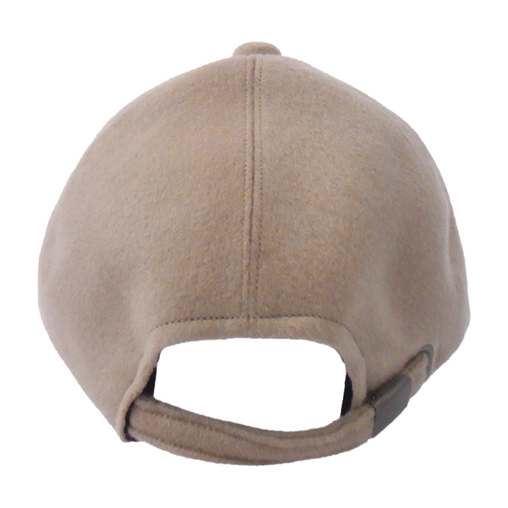1piu1uguale3 ウノピュウノウグァーレトレ MSG011 CAS034 6PANEL CAP カシミヤ100％ 6パネル キャップ 帽子 ライトブラウン系 F【美品】【中古】