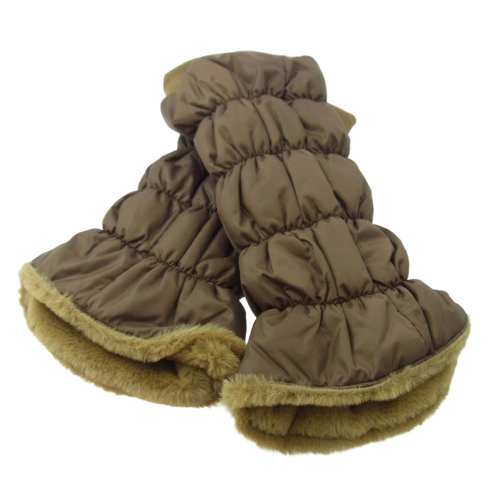 1piu1uguale3 ウノピュウノウグァーレトレ GSG007 POE440 LADIES' 113 GOLF LEG WARMER ゴルフ レッグウェア 手袋 ブラウン系 F【美品】【中古】