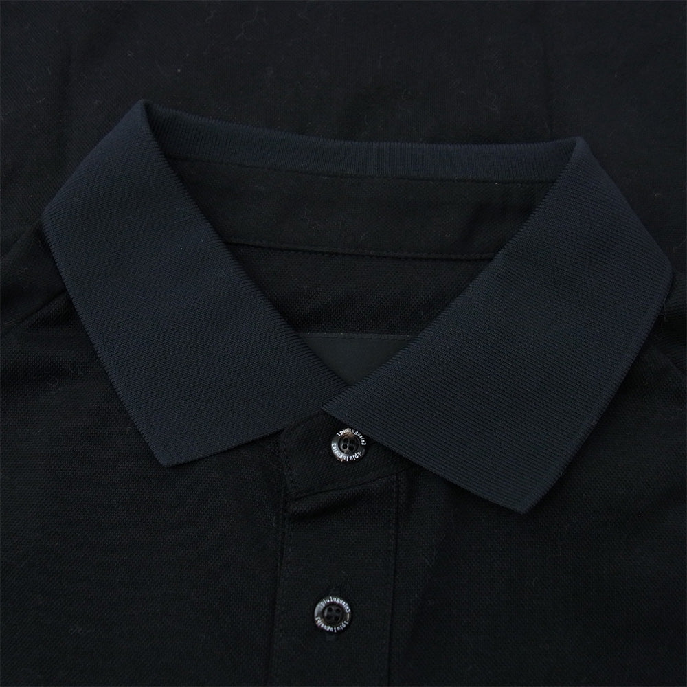 1piu1uguale3 ウノピュウノウグァーレトレ ULUMJA22UP umbro アンブロ S/S POLO ロゴ刺繍 Wネーム 半袖 ポロシャツ ブラック系 O【美品】【中古】