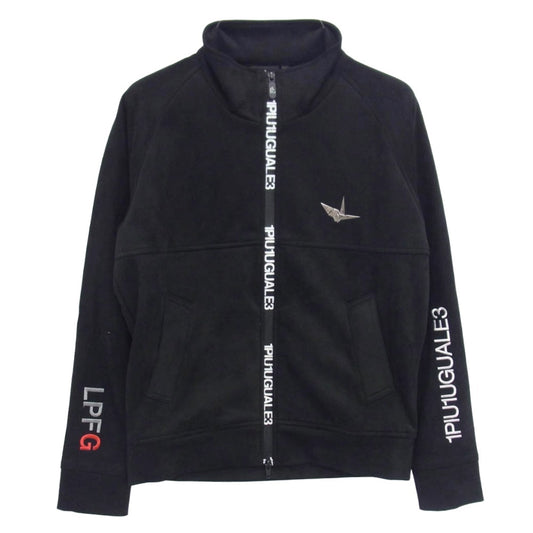 1piu1uguale3 ウノピュウノウグァーレトレ GSB042 POE408 GOLF ゴルフ フェイクスエード フルジップ トラックジャケット ブラック系 2【中古】