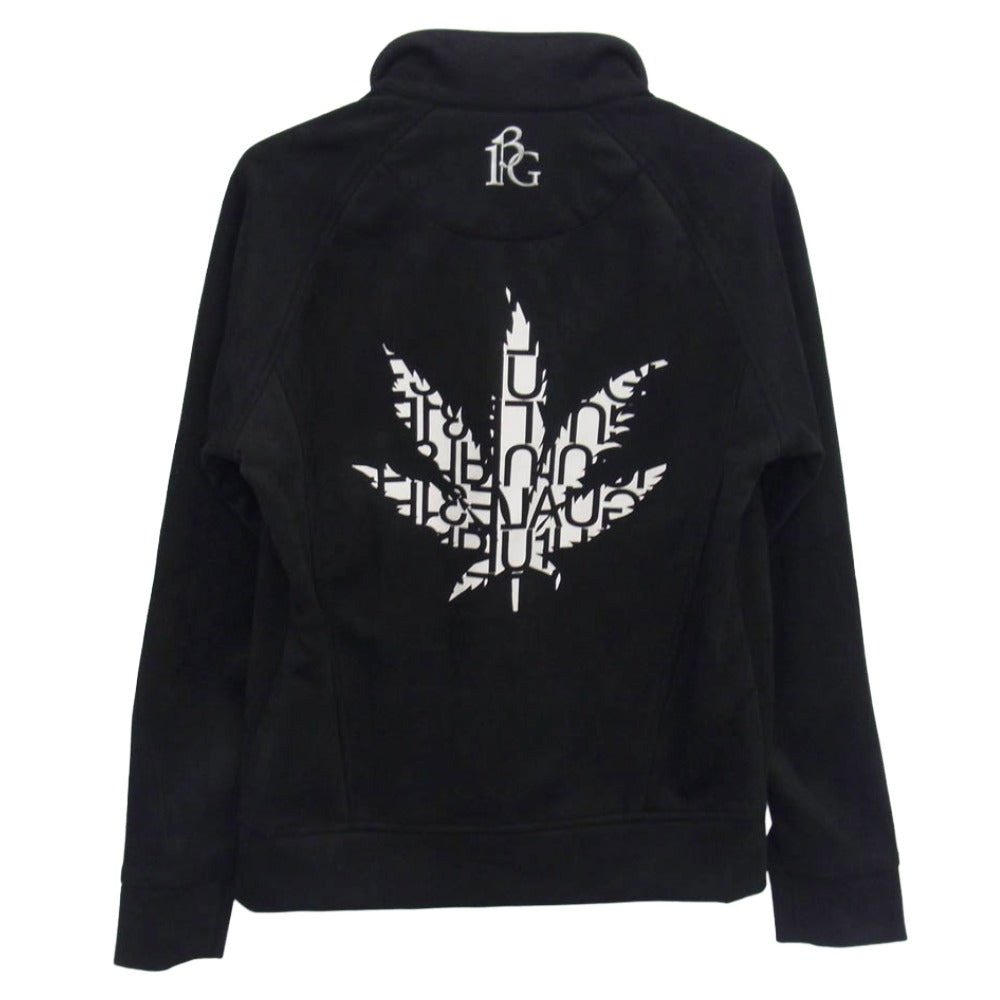 1piu1uguale3 ウノピュウノウグァーレトレ GSB042 POE408 GOLF ゴルフ フェイクスエード フルジップ トラックジャケット ブラック系 2【中古】