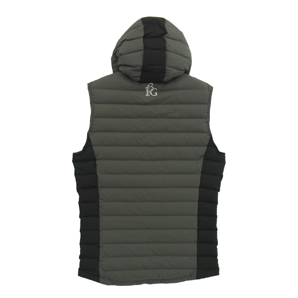 1piu1uguale3 ウノピュウノウグァーレトレ GRB110 POE523 GOLF ゴルフ DOWN VEST フーデッド ダウン ベスト グレー系 4【美品】【中古】