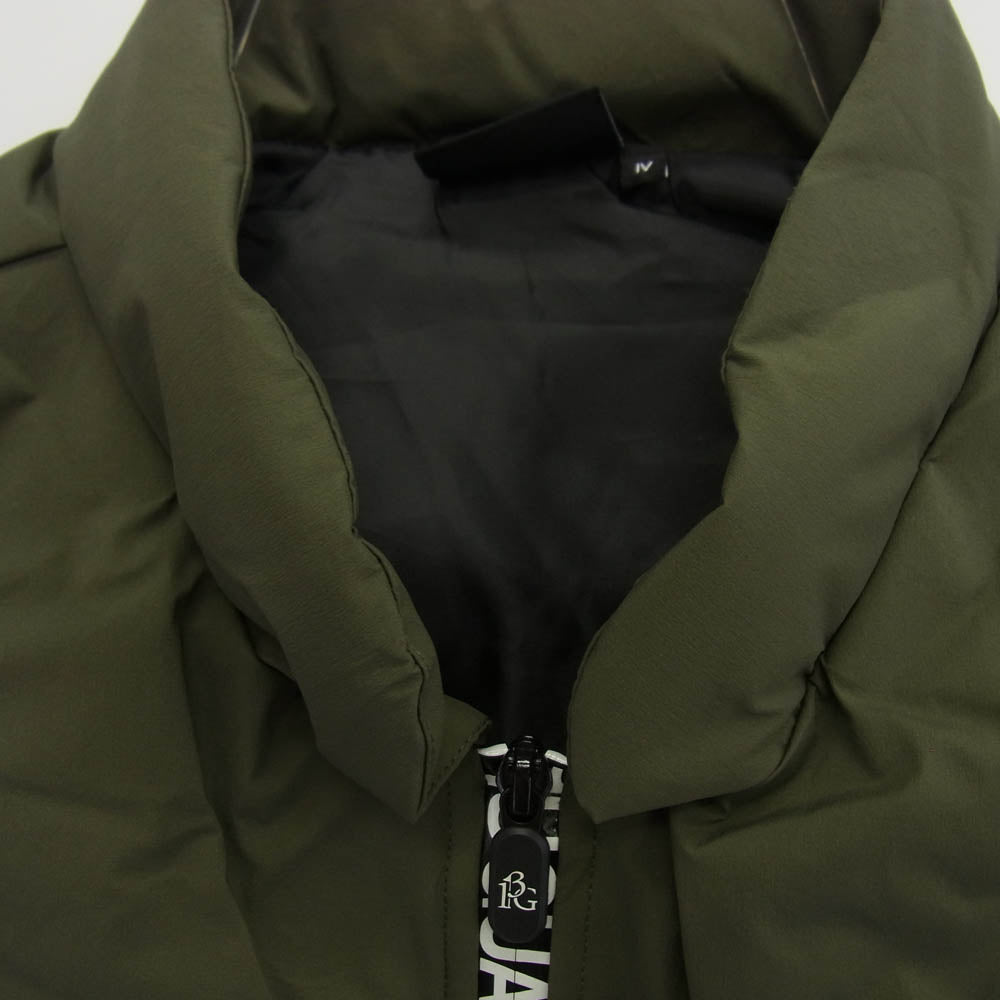 1piu1uguale3 ウノピュウノウグァーレトレ GRB080 NYN050 GOLF ゴルフ DOWN VEST ダウンベスト カーキ系 4【美品】【中古】