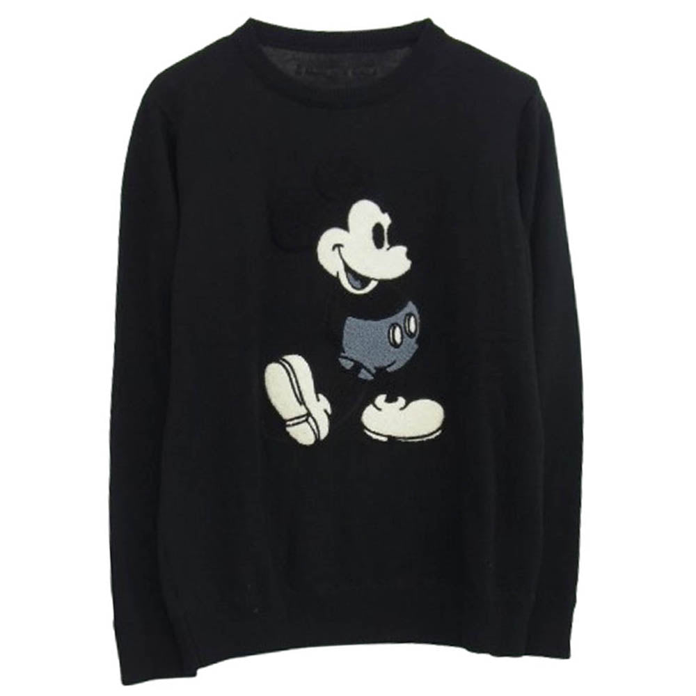 1piu1uguale3 ウノピュウノウグァーレトレ MRK220 WOL102 DISNEY MICKEY MOUSE SWEATER ディズニー ミッキーマウス ニット セーター ブラック系 3【中古】