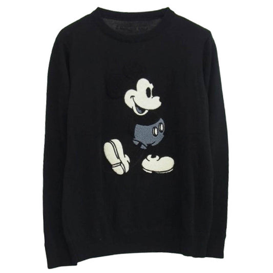 1piu1uguale3 ウノピュウノウグァーレトレ MRK220 WOL102 DISNEY MICKEY MOUSE SWEATER ディズニー ミッキーマウス ニット セーター ブラック系 3【中古】