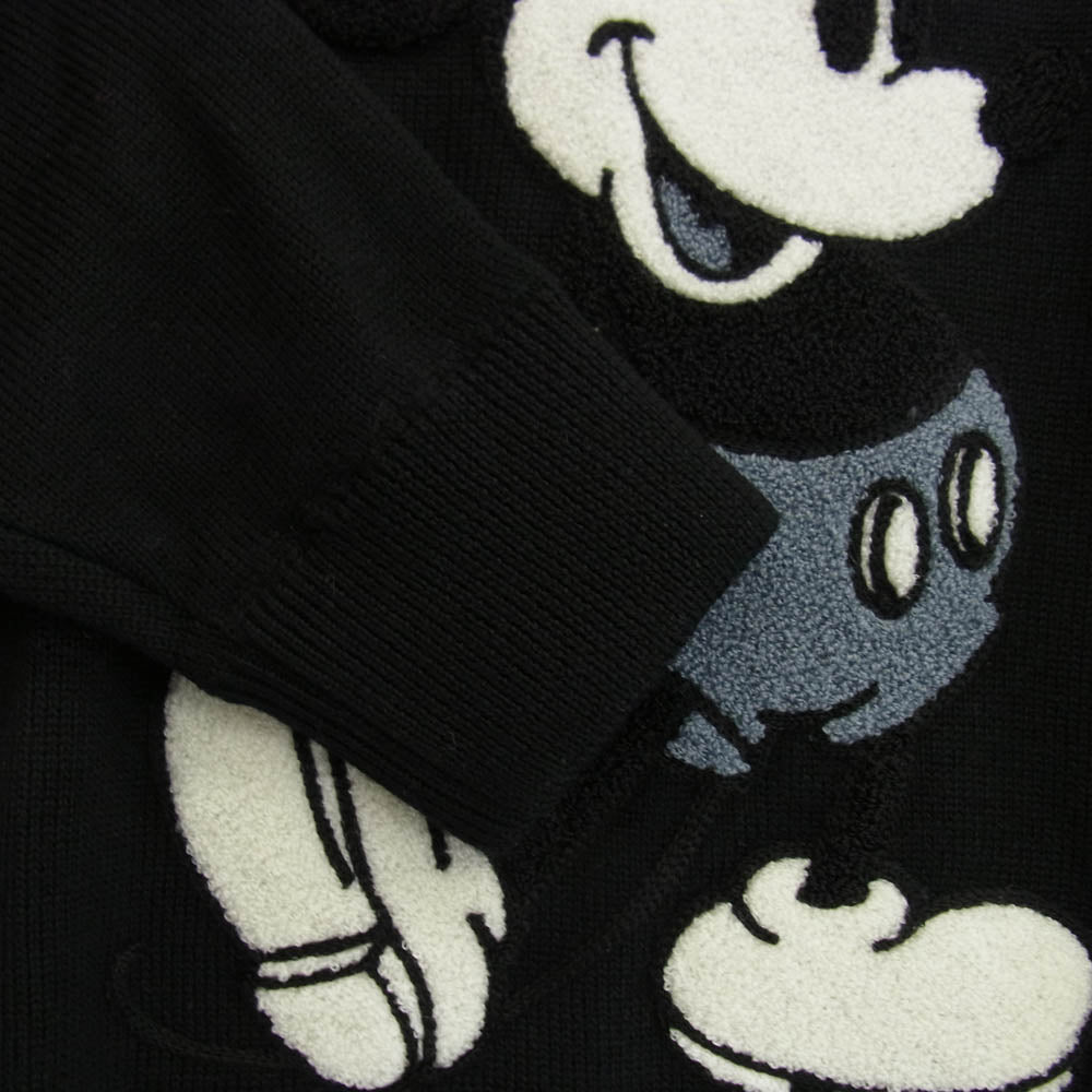1piu1uguale3 ウノピュウノウグァーレトレ MRK220 WOL102 DISNEY MICKEY MOUSE SWEATER ディズニー ミッキーマウス ニット セーター ブラック系 3【中古】