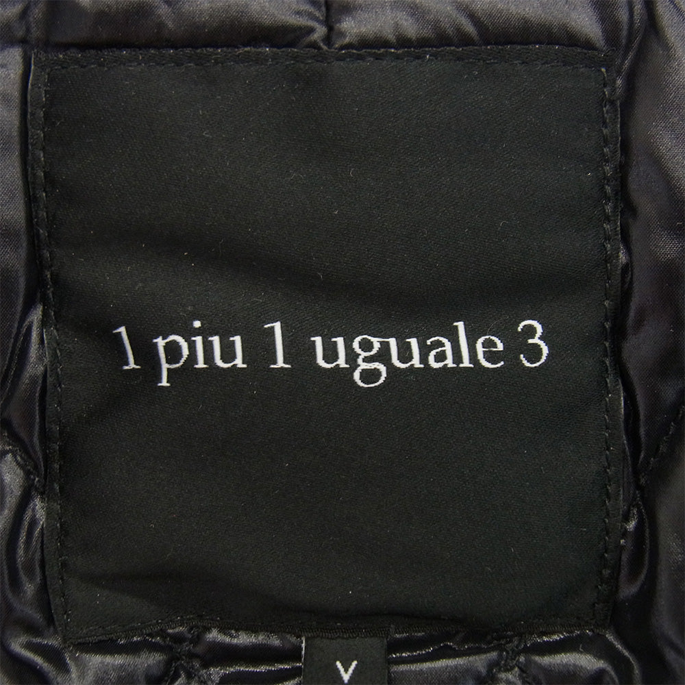 1piu1uguale3 ウノピュウノウグァーレトレ MRC040 WOL050 DUVETICA デュベティカ STORM SYSTEM CHESTER COAT ダウン チェスターコート ブラック系 V【中古】