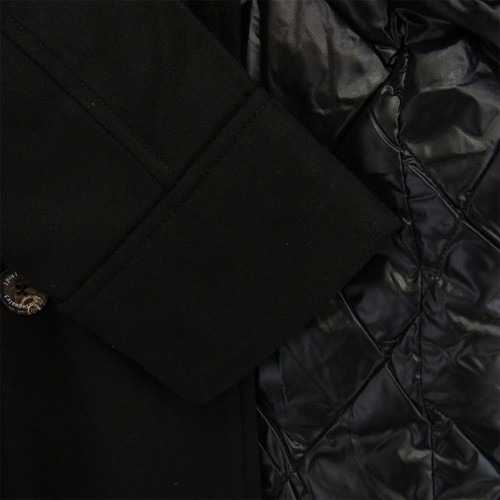 1piu1uguale3 ウノピュウノウグァーレトレ MRC040 WOL050 DUVETICA デュベティカ STORM SYSTEM CHESTER COAT ダウン チェスターコート ブラック系 V【中古】