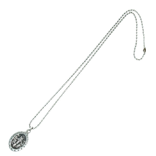 CHROME HEARTS クロムハーツ（原本無） ANGEL MEDAL OVAL オーバル エンジェルメダル ペンダントトップ シルバー系【中古】