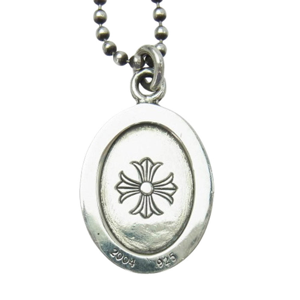 CHROME HEARTS クロムハーツ（原本無） ANGEL MEDAL OVAL オーバル エンジェルメダル ペンダントトップ シルバー系【中古】