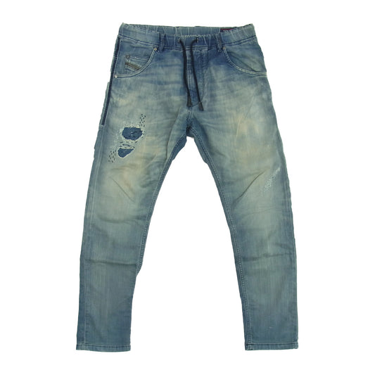 DIESEL ディーゼル KROOLEY イージー ストレッチデニム パンツ インディゴブルー系 28【中古】