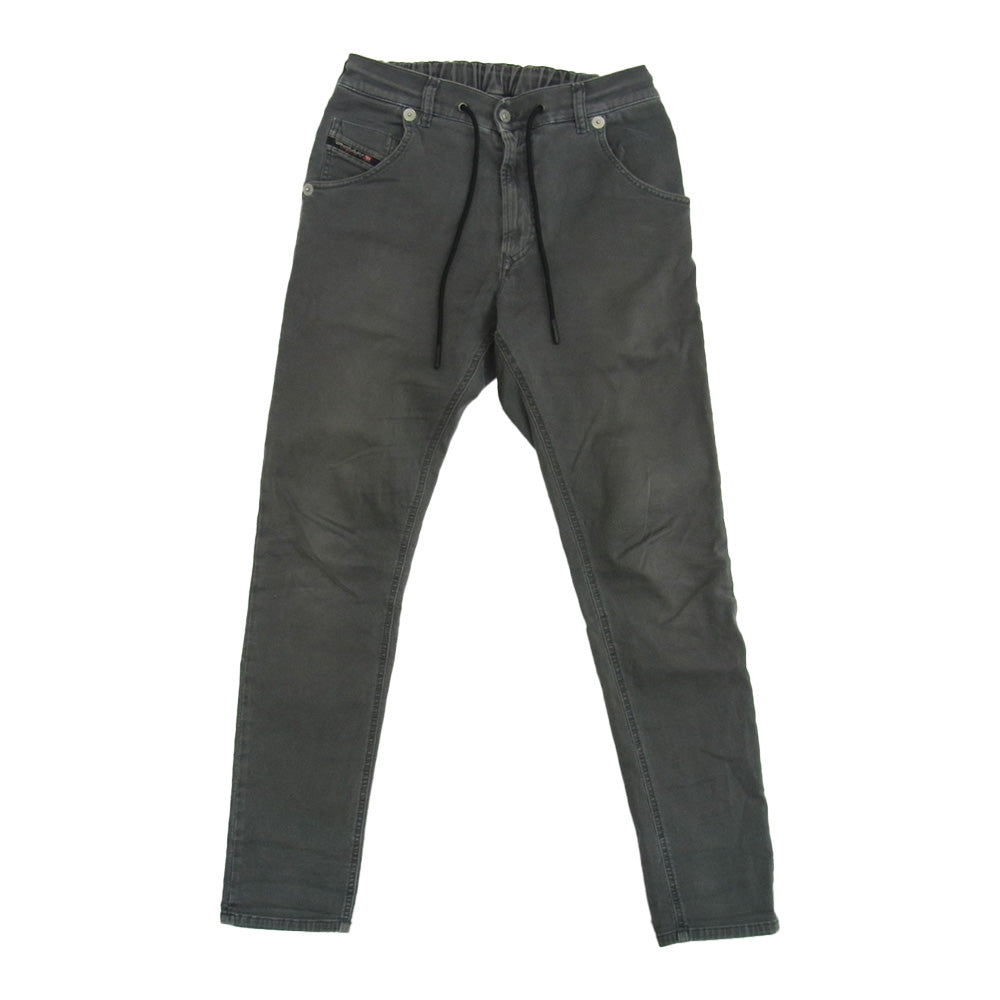 DIESEL ディーゼル KROOLEY-E-NE イージー ストレッチ ブラックデニム パンツ グレー系 28【中古】