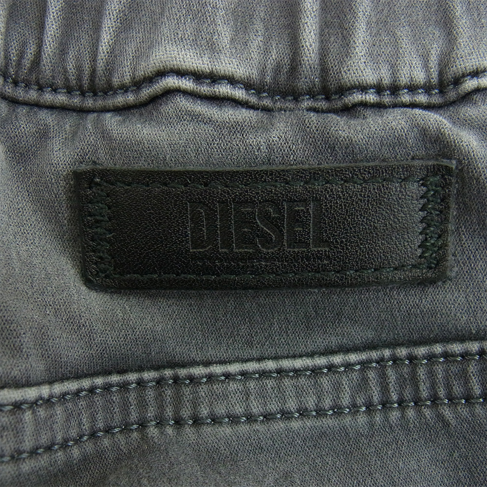 DIESEL ディーゼル KROOLEY-E-NE イージー ストレッチ ブラックデニム パンツ グレー系 28【中古】