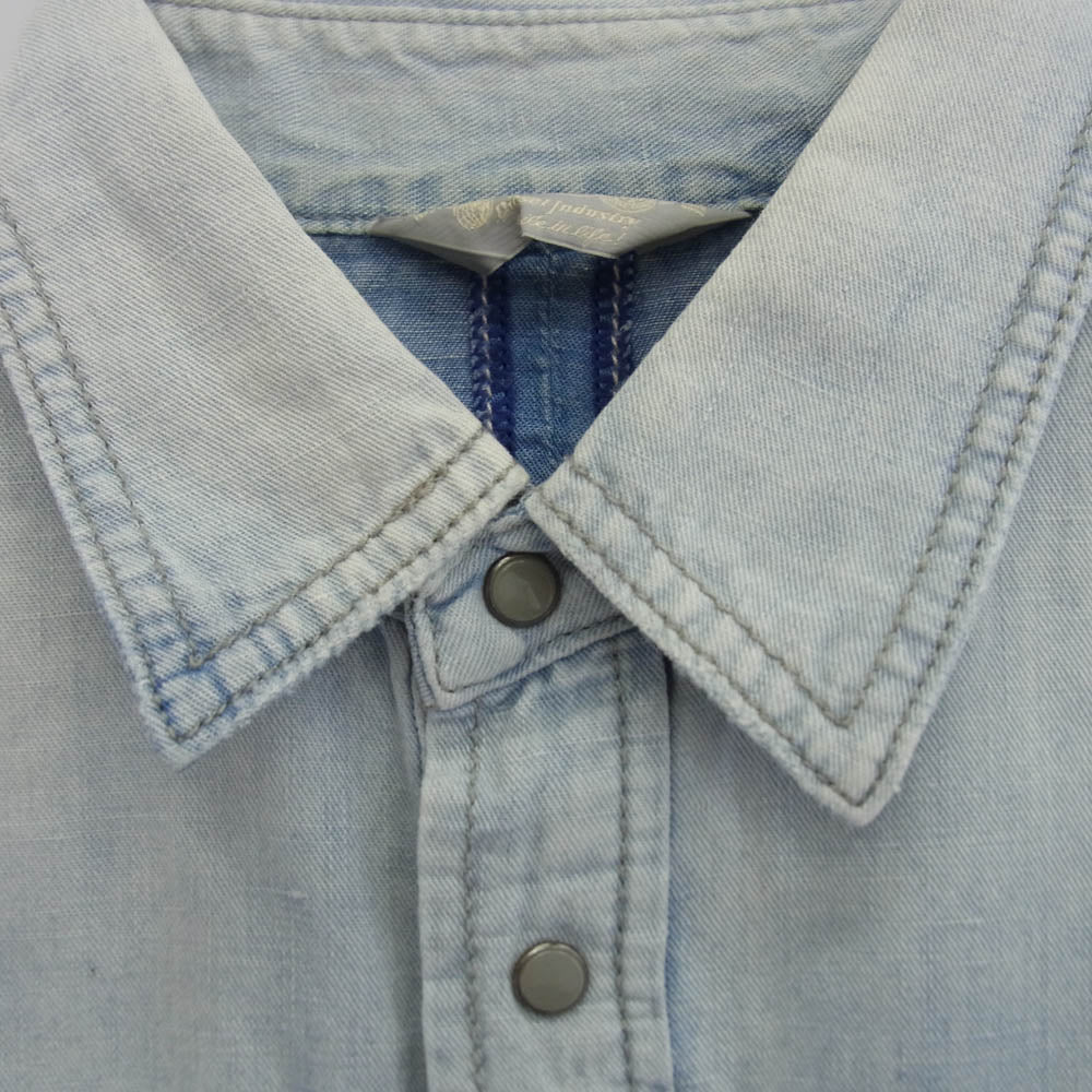 DIESEL ディーゼル デニム ウエスタン シャツ ライトブルー系 M【中古】