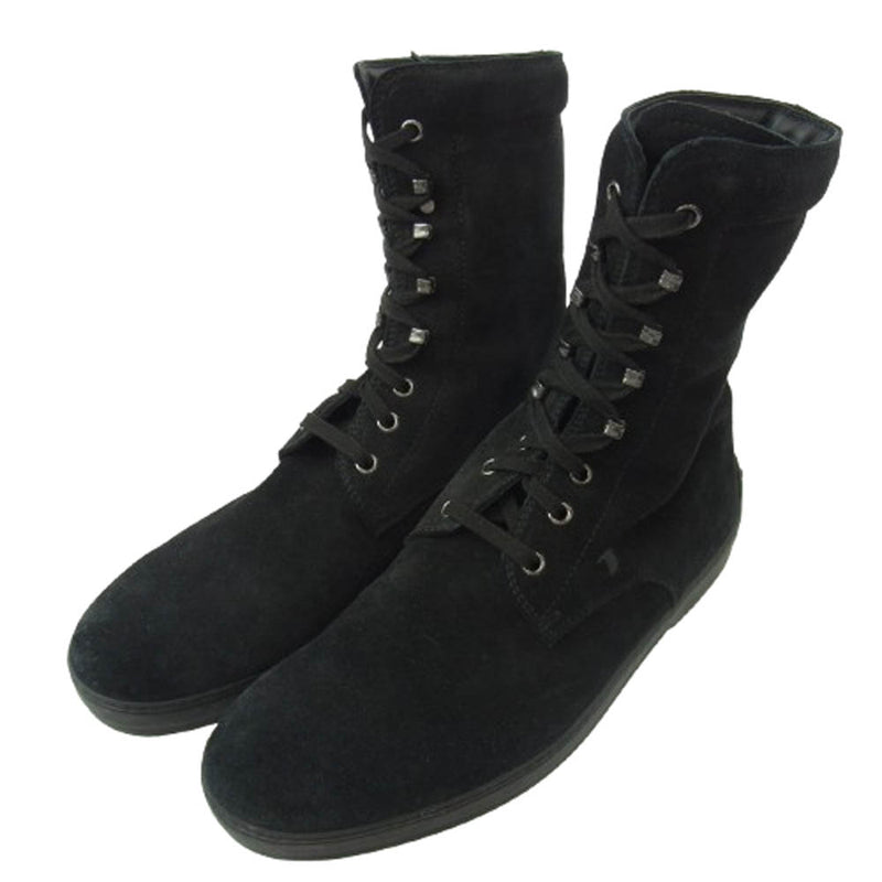 TOD’S トッズ スエード ブーツ ブラック系 26.5cm【中古】