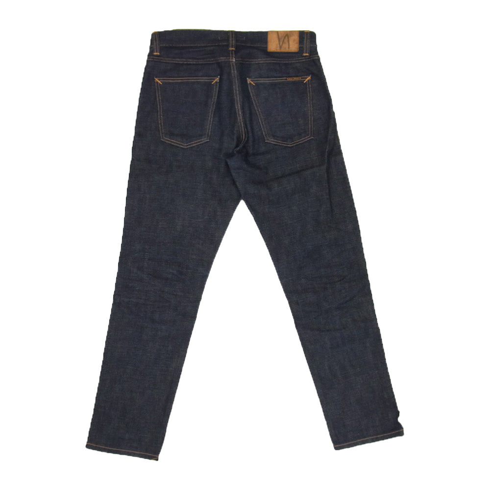 Nudie Jeans ヌーディージーンズ Steady Eddie II ステディーエディーツー レギュラー テーパード ジーンズ デニム パンツ インディゴブルー系 W30【美品】【中古】