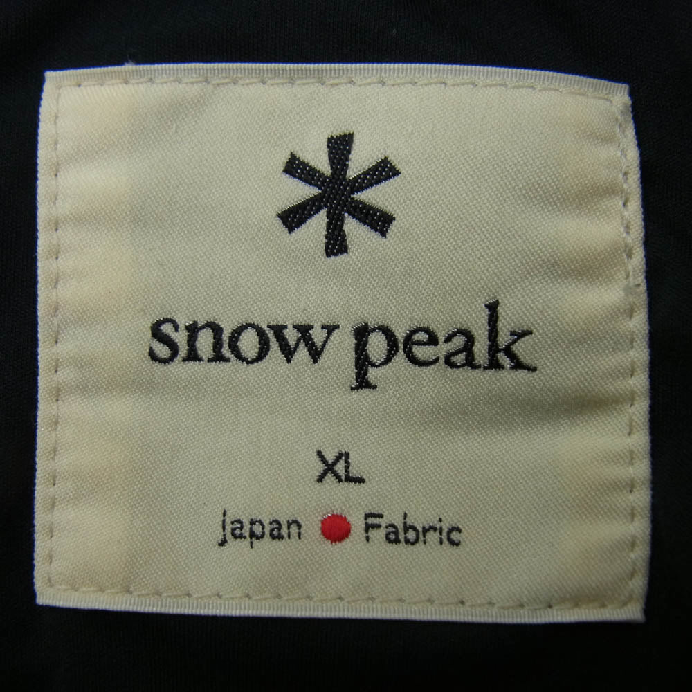 snowpeak スノーピーク SW-20AU002 Flexible Insulated Pullover 中綿 プルオーバー ジャケット ブラック系 XL【中古】