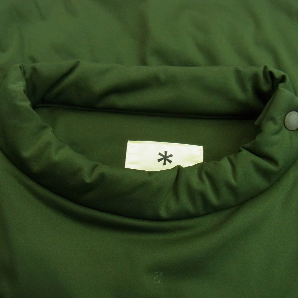 snowpeak スノーピーク SW-20AU004 Flexible Insulated TunicPullover 中綿 チュニック プルオーバー ジャケット オリーブ系 カーキ系 L【中古】