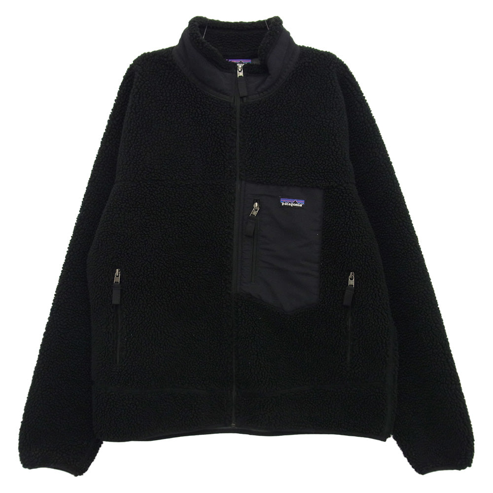 patagonia パタゴニア 19AW 23056 CLASSIC RETRO-X JACKET クラシック レトロX フリース ジャケット オールブラック ブラック系 L【中古】