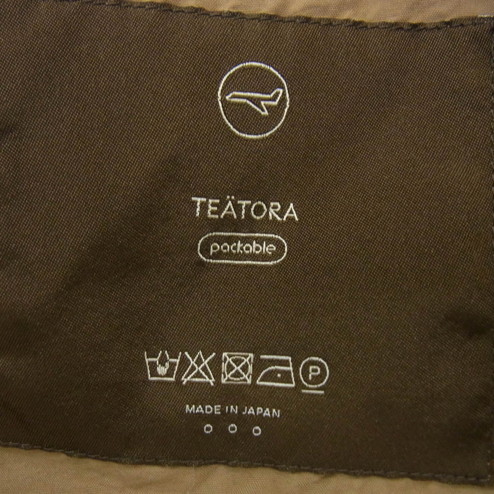 TEATORA テアトラ Device Coat Packable デバイスコート パッカブル ロング コート ブラウン系【中古】