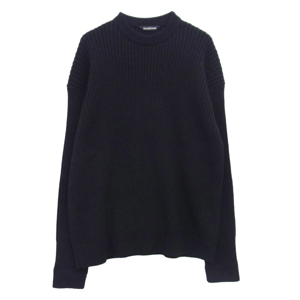 BALENCIAGA バレンシアガ 643035 T1581 ウール ニット ブラック系 XS【中古】