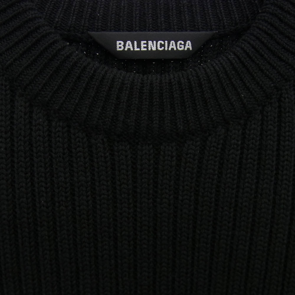 BALENCIAGA バレンシアガ 643035 T1581 ウール ニット ブラック系 XS【中古】